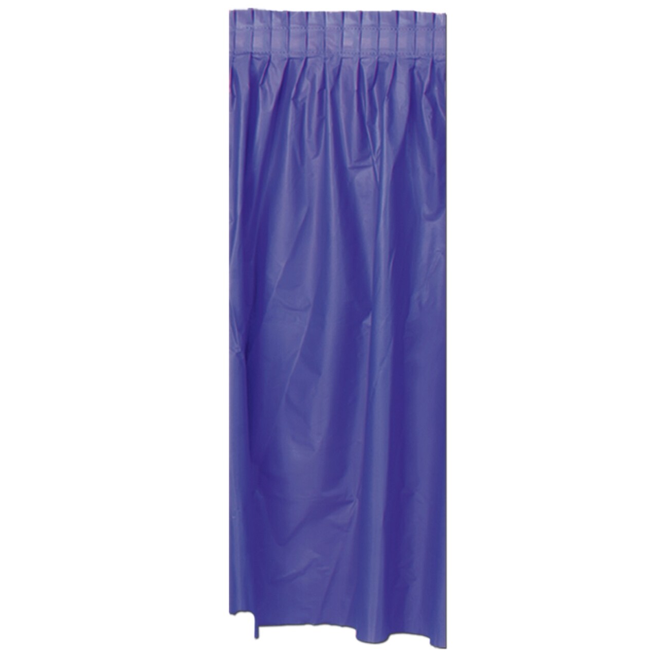 Beistle Pack of 6 Purple Pleated Disposable Plastic Picnic Party Table Skirts 14'